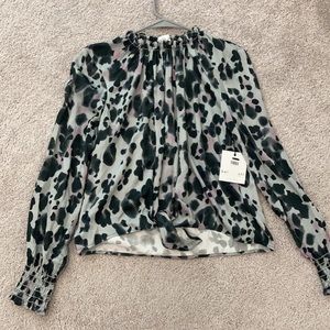 Bella Dahl Cheetah Blouse